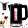 Waterkoker met Temperatuurregeling - 1,5L - 3000W - Zwart